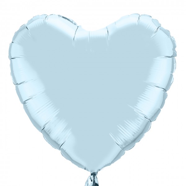 folienballon herz hellblau