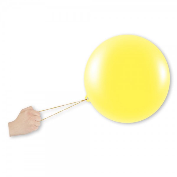 Punchbälle Luftballons gelb Latex Rund