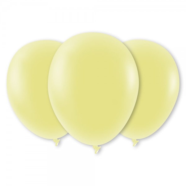 Luftballons soft gelb Latex Rund