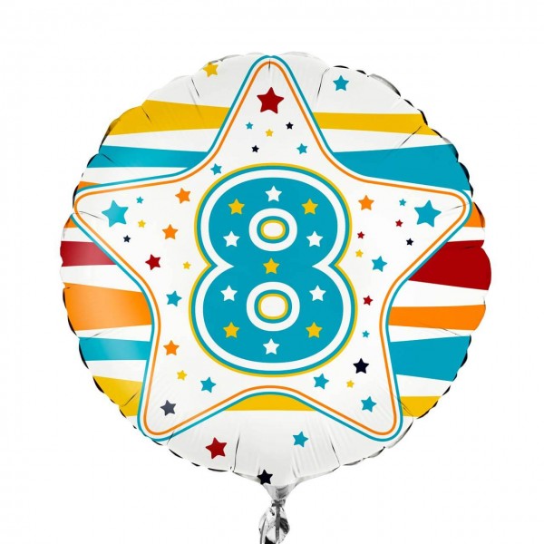 folienballon zahl 8