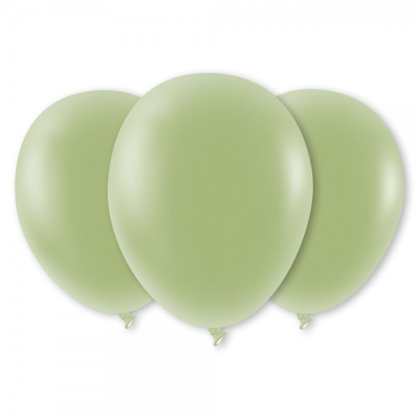 Luftballons soft olive Latex Rund