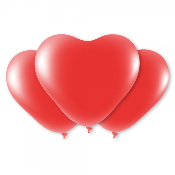 Herz Luftballons rot Latex