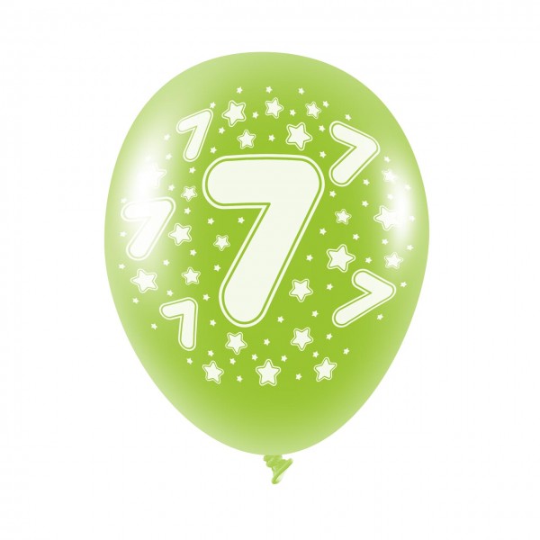 1 Luftballon - Zahl 7