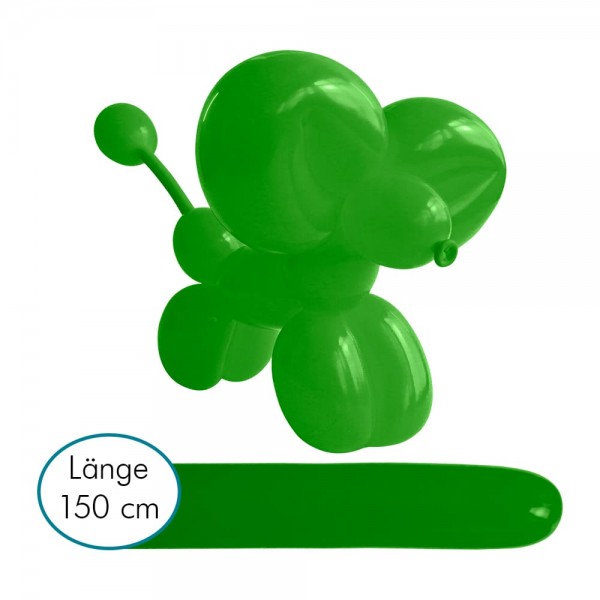 Modellierballons grün Latex Lang