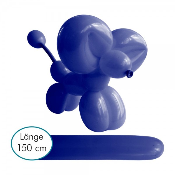 Modellierballons blau Latex Lang