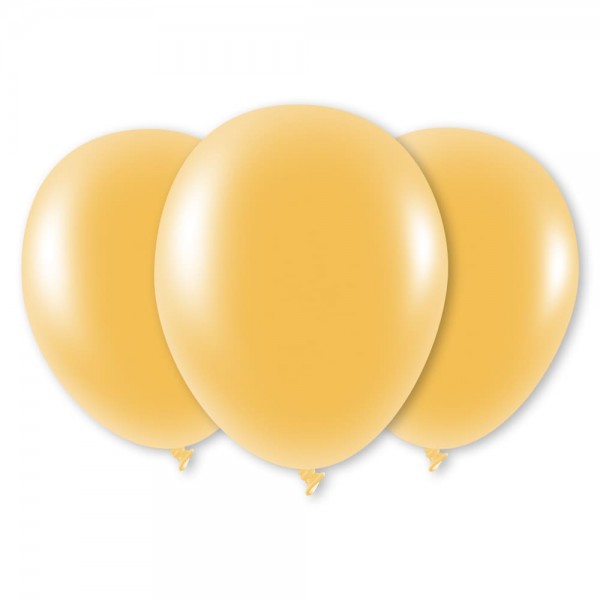 Luftballons ocker Latex Rund 