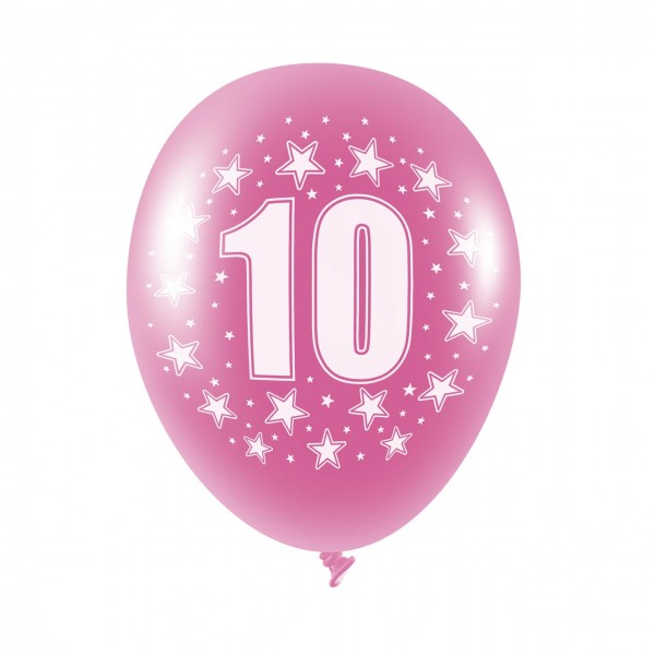 1 Luftballon - Zahl 10