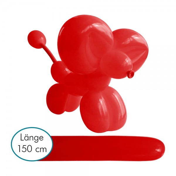 Modellierballons rote Latex Lang