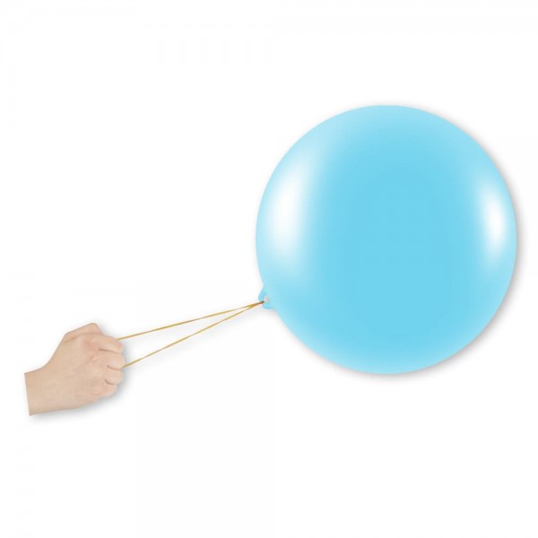 Punchbälle Luftballons hellblau Latex Rund