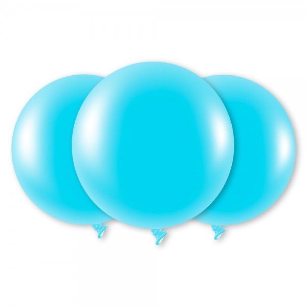 Giganten hellblau Latex Luftballons