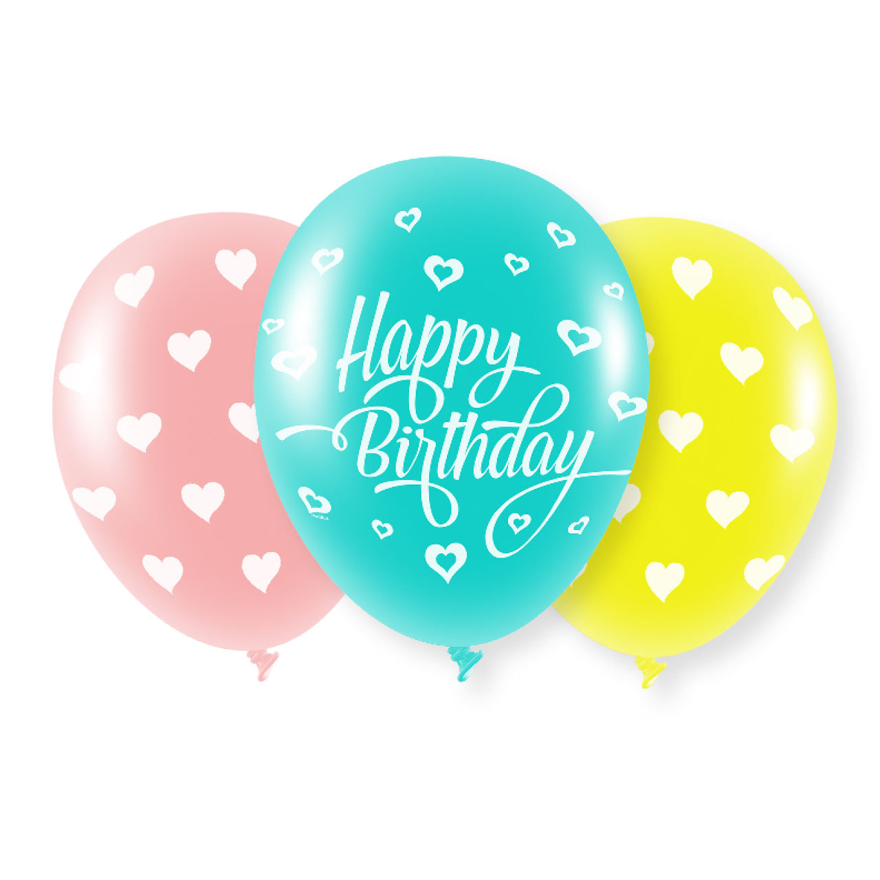 50 x Luftballons Luftballon Herzlichen Glückwunsch 25 cm Geburtstag Ballon 
