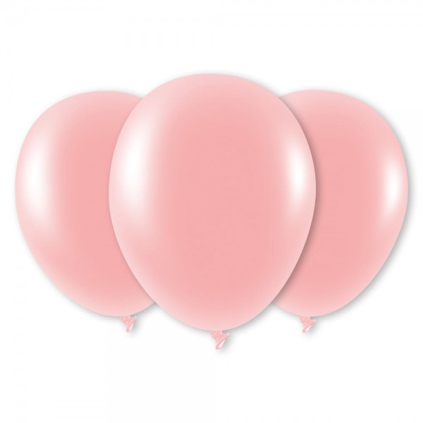 Luftballons rosa Latex Rund