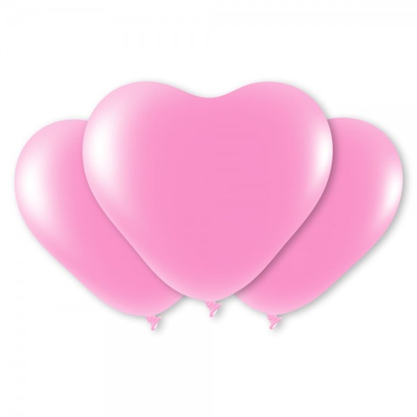 Herz Luftballons rosa Latex