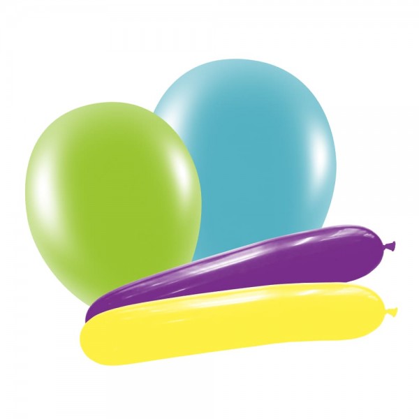 14 Luftballons Lange und Runde