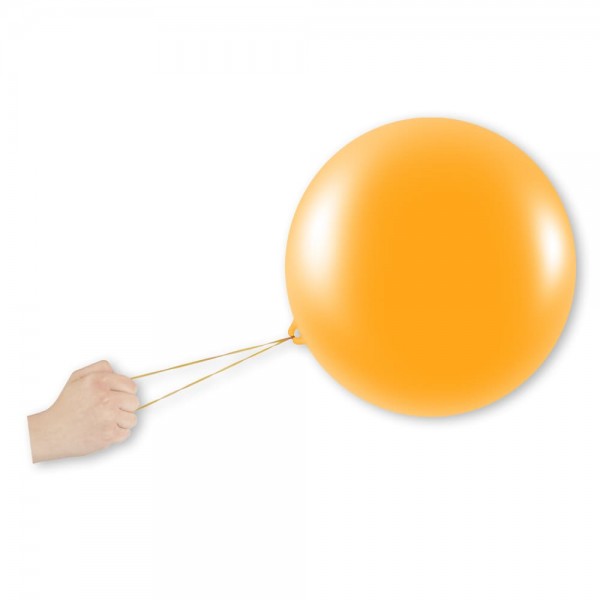 Punchbälle Luftballons orange Latex Rund
