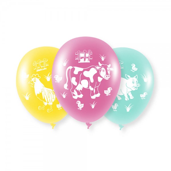 6 Luftballons - Bauernhof
