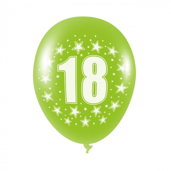 1 Luftballon - Zahl 18