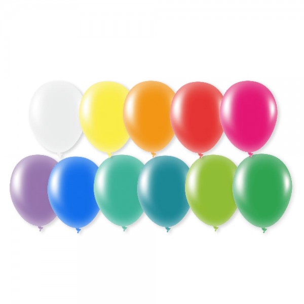 Luftballons bunt gemischt Latex Rund